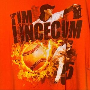 Vintage Rare Tim Lincecum Shirt 2010 San Francisco Giants XL